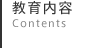 教育内容 Contents